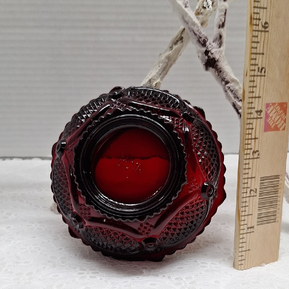 #ADO Vintage Avon  Ruby Red  Small Dessert Bowl Berry Candy Dish
